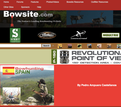 Bowsite bowhunting spain pedro ampuero