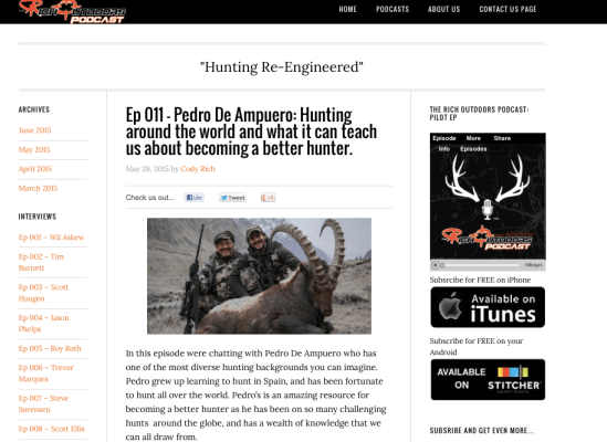 The Rich Outdoor interview Episode 11